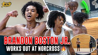 Brandon Boston Jrs MUSTSEE Workout At Old HS in ATL 👀  LA Clippers Have a Good One 🤫 [upl. by Novelc]