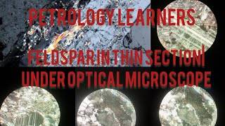 feldspar mineral in thin section  under optical microscope 🔬petrography [upl. by Ginder]