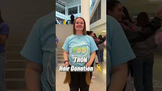 Penn State Students Donate Hair for thonFTK 🔹 pennstate hairdonation childhoodcancerawareness [upl. by Dahij297]