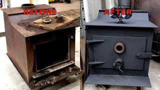 How to Restore a WOOD STOVE for only 12 [upl. by Abehsat]