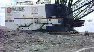 Close up of big dragline in North Dakota [upl. by Pretrice594]