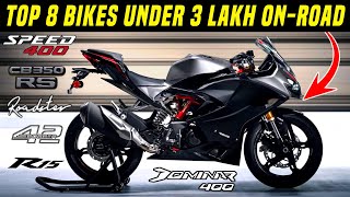 Top 8 Best Bikes Under 3 Lakh OnRoad Price In India Under 3 Lakh Best Bikes 2024Best Bikes 2024 [upl. by Zennas771]