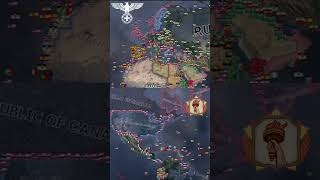 Will Liberty or Fascism win  Democratic USA Vs Fascist Globe Hoi4 Timelapse Please sub and like [upl. by Norit]