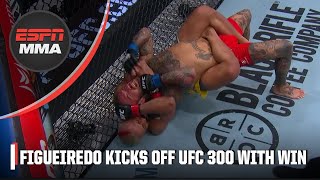 Deiveson Figueiredo submits Cody Garbrandt in first bout of UFC 300  ESPN MMA [upl. by Atiuqahs]