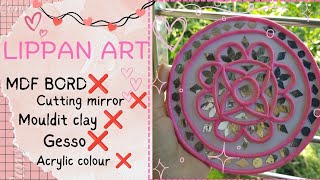 DIY lippan art 🌸 Without mirror mdf bord  craft idea ✨ [upl. by Alyn]