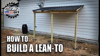 How To Build A Lean To On An Existing Building [upl. by Yeliak]