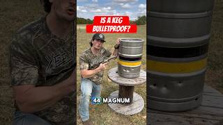 Bulletproof testing a beer keg with increasing caliber bullets [upl. by Aillemac724]