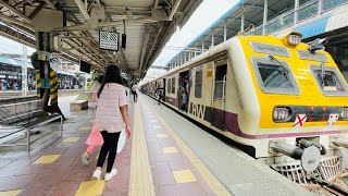 Mumbai Local Train Travelling SeaWoods Darave To JuiNagar [upl. by Chlores]