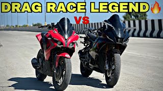 Drag Race RS 200 vs R15M🔥 SC project Exhaust sound note  baap bapp hota h [upl. by Fougere437]