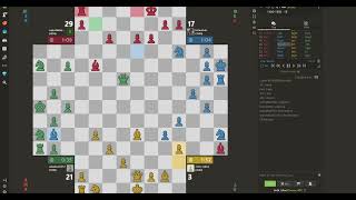 4 Player Chess  Checkmate in 58 moves chess [upl. by Yorgos]