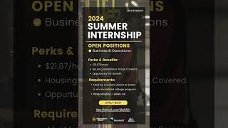 Mendocino Companies Summer 2024 Internship [upl. by Akinhoj]