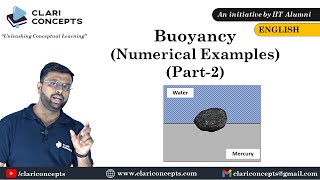 Numerical examples on Buoyancy Phenomenon Part2 English [upl. by Fleisher]