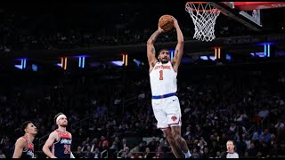 NY KNICKS CLINCH 6TH SEED OUTCLASSING WASHINGTON [upl. by Wyly]