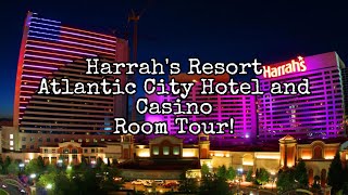 Harrahs Resort Atlantic City Atrium Tower Suite Room Tour [upl. by Sung607]