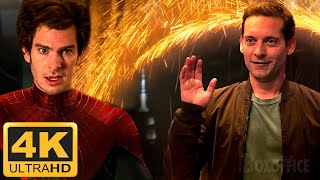 Andrew Garfield Spider Man meets Tobey Maguire Spider Man in No Way Home 2021 [upl. by Othe]