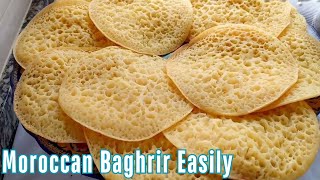 How to Make Traditional Moroccan Baghrir Easily  Foolproof Recipe [upl. by Amalie]