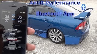 Airlift Performance Bluetooth App  Firmware updates Part 4  2011 Honda civic Si [upl. by Durant893]