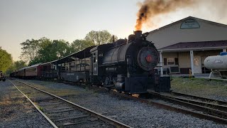 Cab Ride With Steam Locomotive 85 rideing on the Walkersville Southern Railroad [upl. by Tiphane899]