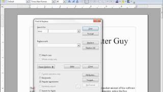LibreOfficeWriter 9 FindFindReplace [upl. by Anwahsit]