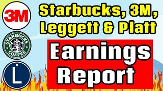 Starbucks 3M and Leggett amp Platt Earnings Report Analysis [upl. by Yddub]