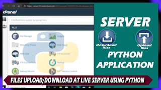 file upload and download at Live server using python  with cPanel example useful for students [upl. by Andrel]