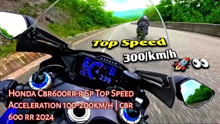 Honda Cbr600rrr Sp Top Speed Acceleration 100200kmh  cbr 600 rr 2024 [upl. by Armalla]