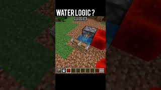 Mincraft waterlogic  minecraft viralvideo memes gaming [upl. by Lepley]