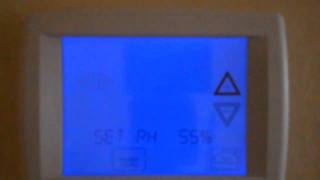 5 of 7 Setting Humidity on the Rheem 500 Series Comfort Control2 Thermostat [upl. by Maryjane]