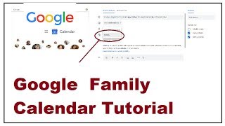 Google Family Calendar Tutorial [upl. by Darrel426]