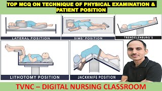 Top MCQ on Techniques  Methods of Physical Examination amp Patient Comfort Position [upl. by Nonohcle]