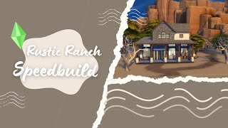 rustic ranch speedbuild  sims 4 [upl. by Esom858]