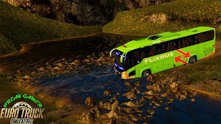 ETS 2 Offroad Eaa Map ft SCANIA SCORPION KING BUS [upl. by Anuayek]