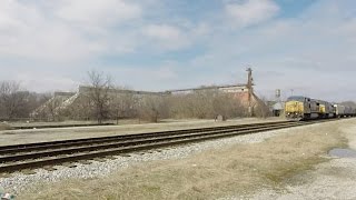 Cottonseed Oil Mill and CSX Freight [upl. by Raddy369]