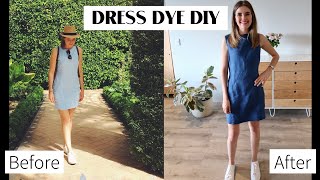 DRESS DYE DIY  How to dye a piece of clothing  Beate Myburgh [upl. by Llertrac]