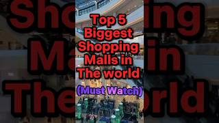 Top 5 Biggest shopping Malls in the world Centralworld Thailand SmMagaMall GoldenMallchina Dubai [upl. by Eilahs]