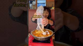 WHEN THE 500 HOT POT IS TOO SMALL shorts viral mukbang [upl. by Airehtfele]