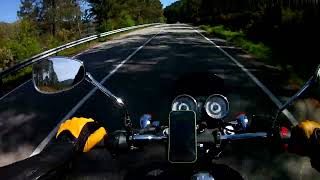 Benelli Imperiale 400  Climb the Hill  Just exhaust Sound [upl. by Ceporah476]