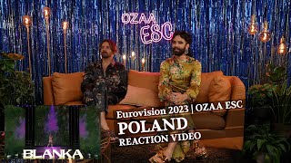 Blanka  Solo  Poland  Eurovision Reaction  OZAA ESC  WURSTTVcom [upl. by Rot]