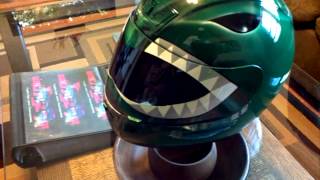 Custom Green Power Ranger Helmet Z1R Motorcycle Airbrushed [upl. by Imij]