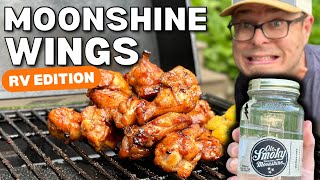 MOONSHINE CHICKEN WINGS are a New Favorite  Easy Pineapple Moonshine Marinade and Glaze [upl. by Esor]