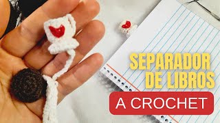 😲 ¡No Vas a Creer lo Fácil que es hacer marcapaginas a Crochet ✨📚  Cafe y Oreo [upl. by Puritan]