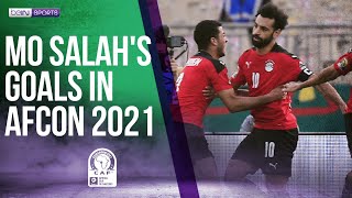 Mo Salahs Goals in AFCON 2021 with Egypt [upl. by Htiffirg558]