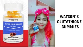 WATSONS GLUTATHIONE GUMMIES REVIEW [upl. by Turnheim433]