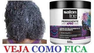 Fiz Relaxamento com SALON LINE PERMANENTE AFRORETOQUE DE RAIZ  PASSO A PASSO [upl. by Hakym]