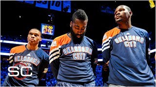 Kevin Durant Russell Westbrook and James Harden The Thunder dynasty that never was  SportsCenter [upl. by Tiphane]