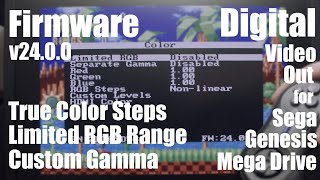 Megaswitch HD Update v2400 True Color Steps Limited RGB Range Custom Gamma [upl. by Agnew]