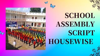 How to Conduct Morning Assembly in School Housewise Housewise School Assembly Anchoring Script [upl. by Chenay740]