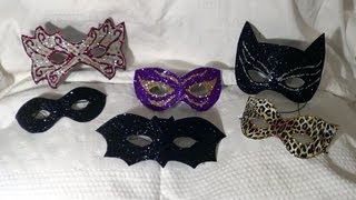 O CARNAVAL CHEGOU Máscaras para FESTAS  DIY Carnival and Halloween masks [upl. by Timoteo]