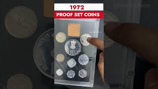 Unboxing 1972 Proof Set Vintage Indian Coins [upl. by Tupler]