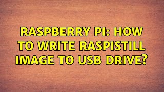 Raspberry Pi How to write raspistill image to usb drive [upl. by Aseeram]